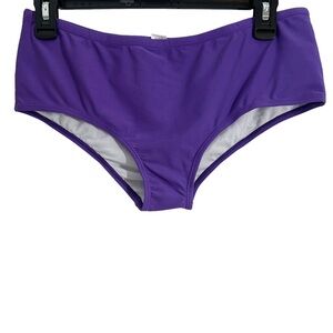 Stylish Brand Purple Bikini Bottom, Size Large